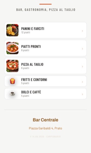 Anteprima dello stile Tavola calda